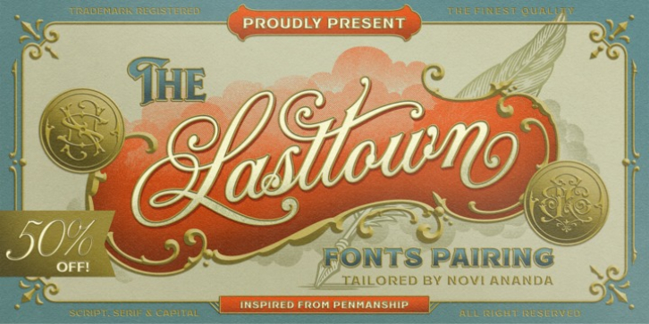 NS Lasttown font preview