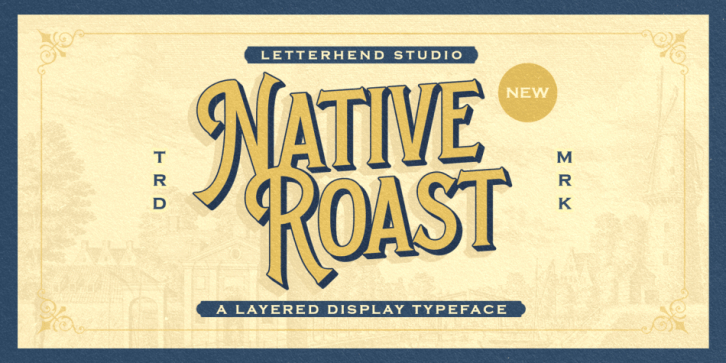 Native Roast font preview
