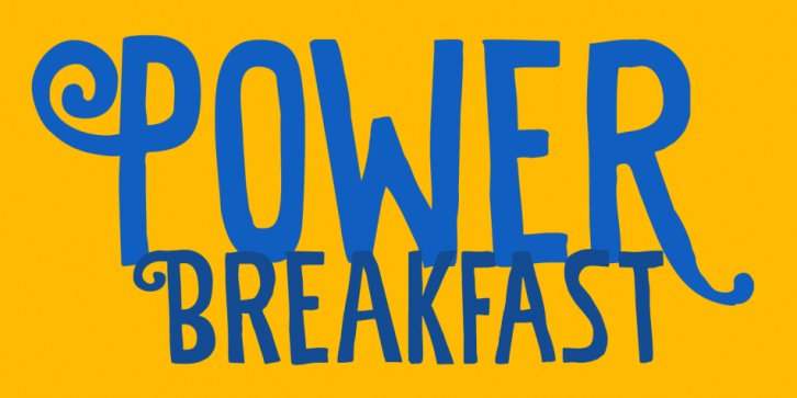 Power Breakfast font preview