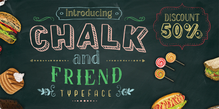 Chalk and Friend font preview