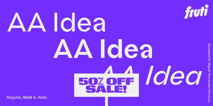 AA Idea font preview