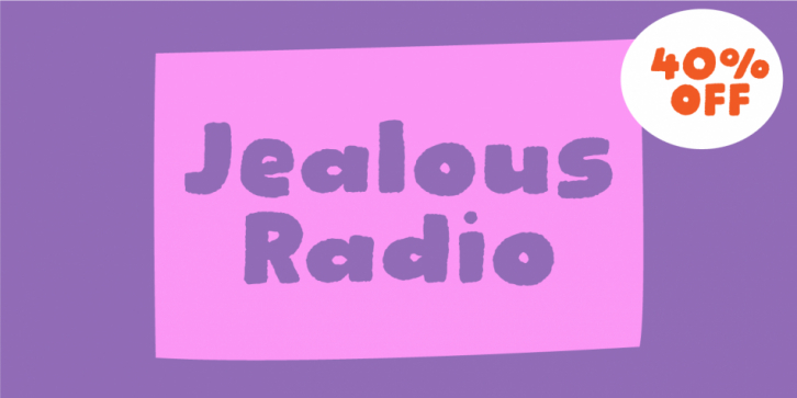 Jealous Radio font preview