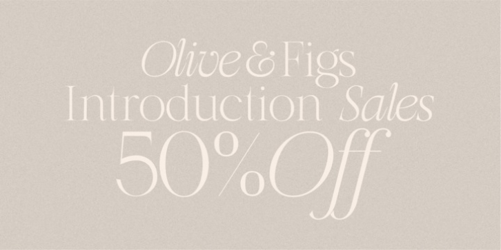 HV Olive and Figs font preview