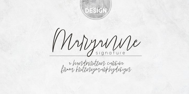 Maryanne Signature font preview