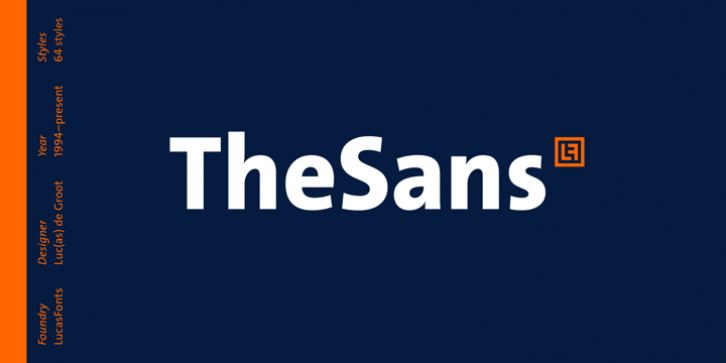 TheSans font preview