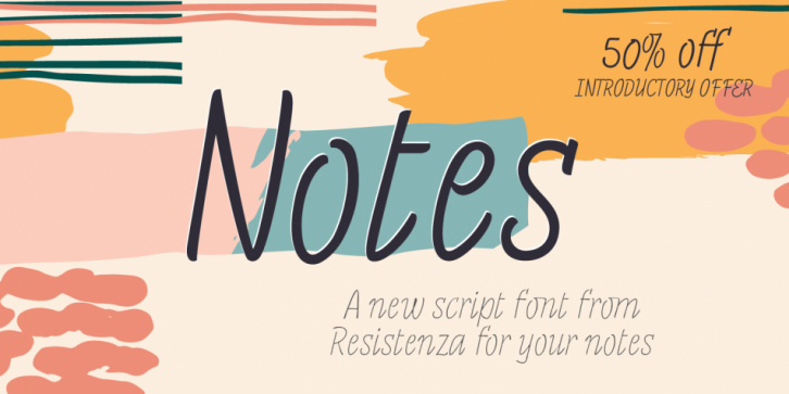 Notes font preview