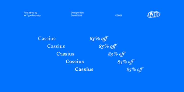 Cassius font preview