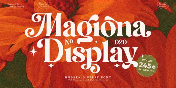 Magiona Display font preview
