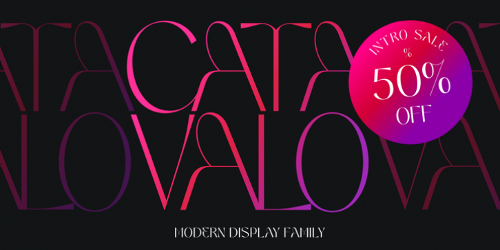 Catavalo font preview