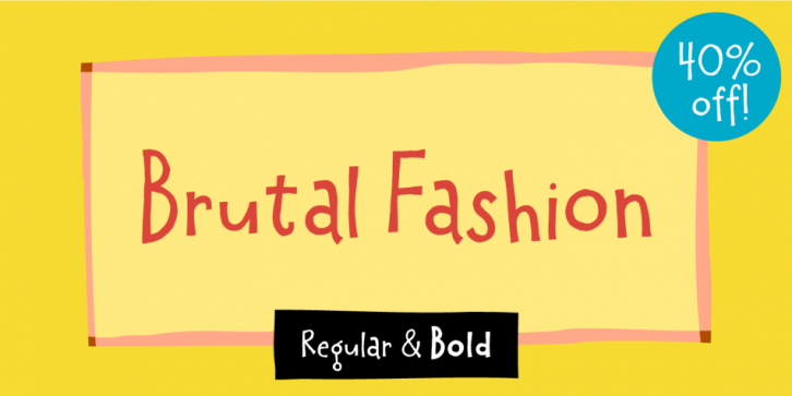 Brutal Fashion font preview