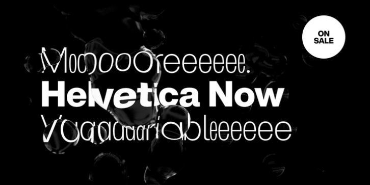 Helvetica Now Variable font preview