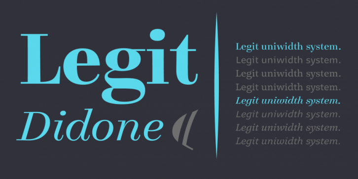 Legit Didone font preview