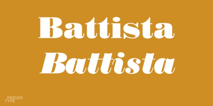Battista font preview