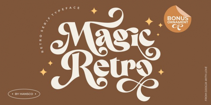Magic Retro font preview