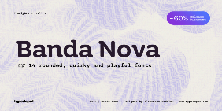 Banda Nova font preview