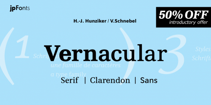 Vernacular Serif font preview