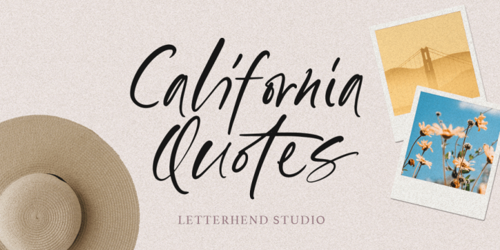 California Quotes font preview