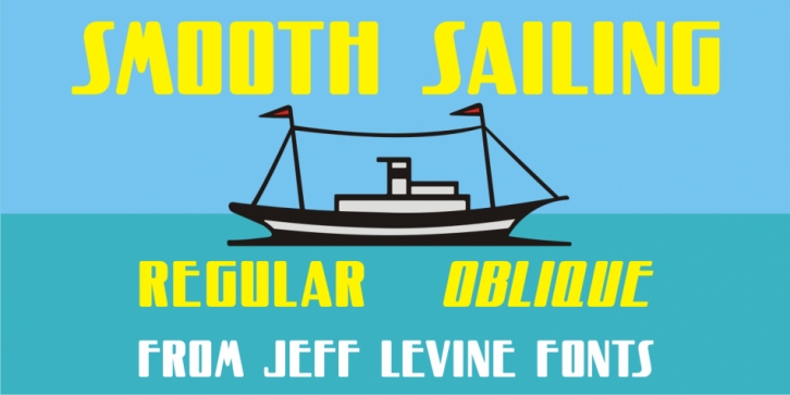 Smooth Sailing JNL font preview