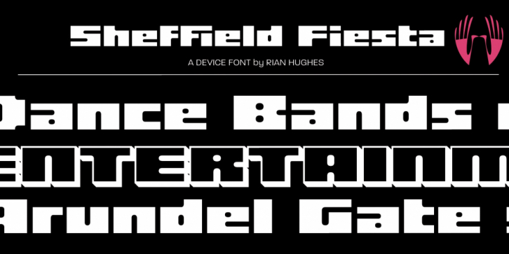 Sheffield Fiesta font preview
