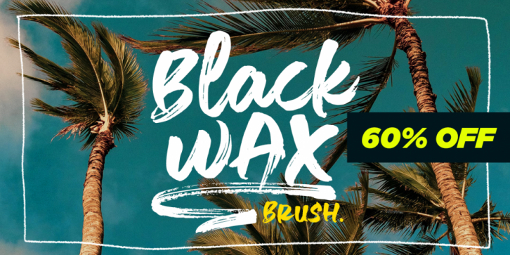 Black Wax font preview