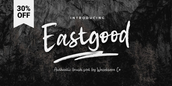 Eastgood font preview