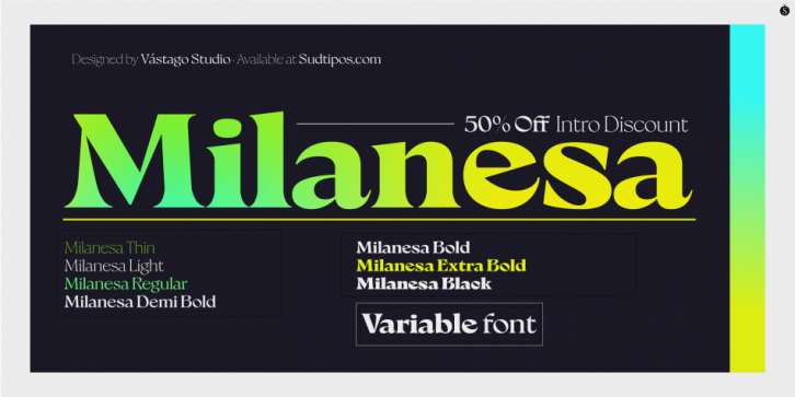 Milanesa Serif font preview