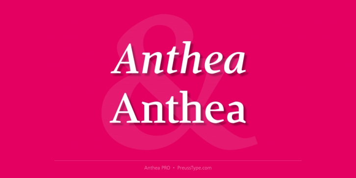 Anthea PRO font preview