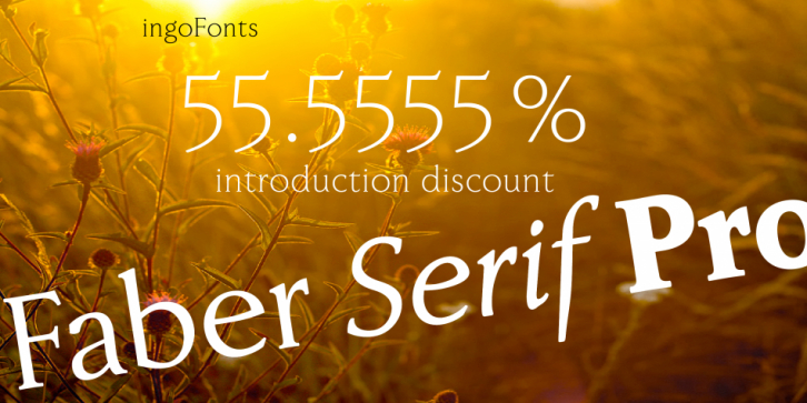 Faber Serif Pro font preview