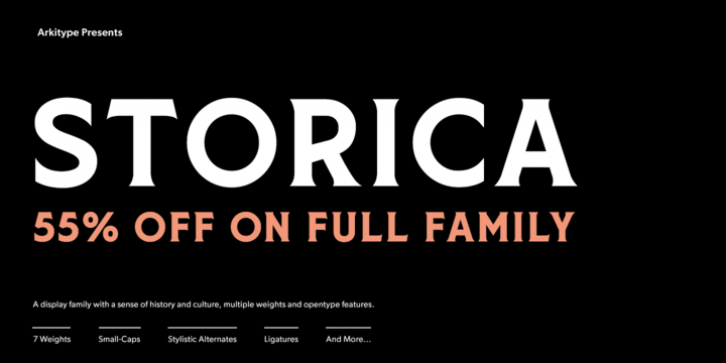 Storica font preview