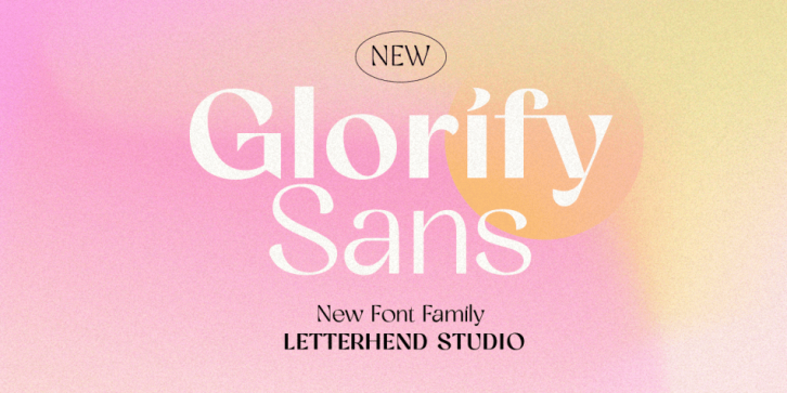 Glorify Sans font preview