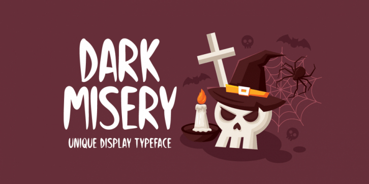Dark Misery font preview