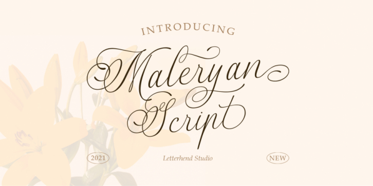 Maleryan Script font preview