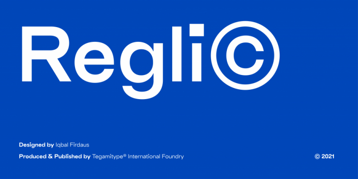TG Reglic font preview