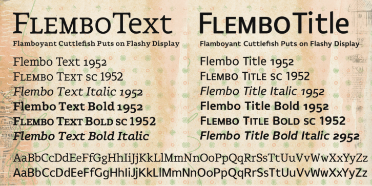 Flembo font preview