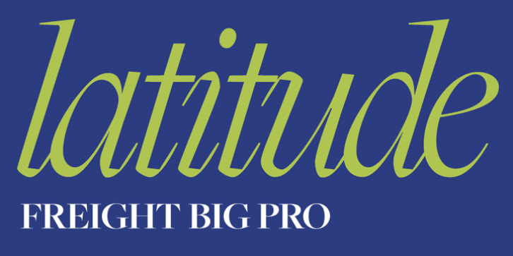 Freight Big Pro font preview