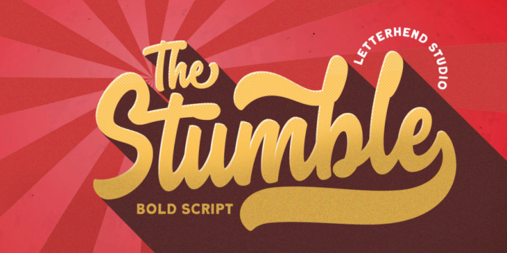 The Stumble font preview