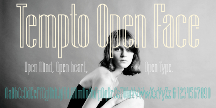 Tempo Open Face font preview