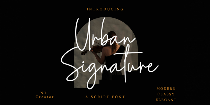 Urban Signature font preview