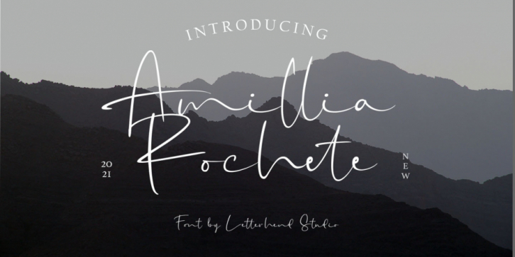 Amillia Rochete font preview