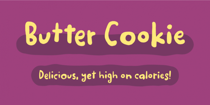 Butter Cookie font preview
