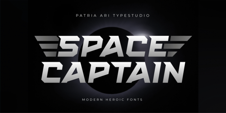 Space Captain font preview