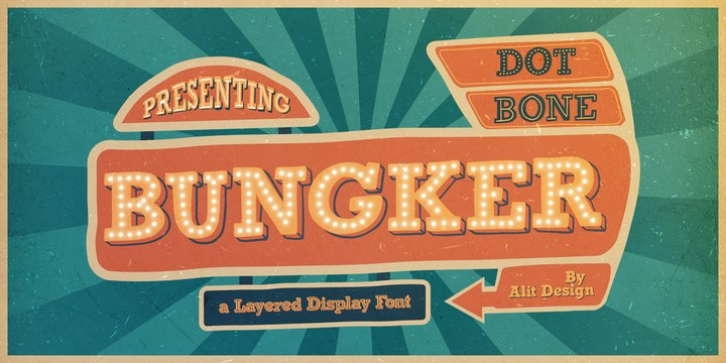 Bungker font preview