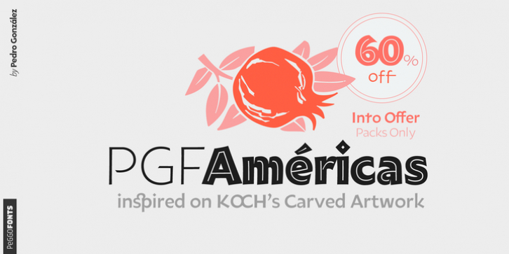 PGF Americas font preview