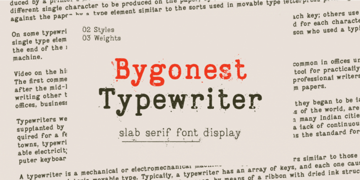 Bygonest font preview