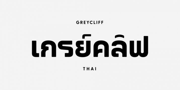Greycliff Thai CF font preview