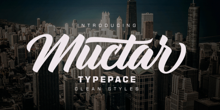Muctar font preview