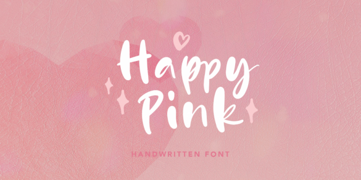 Happy Pink font preview