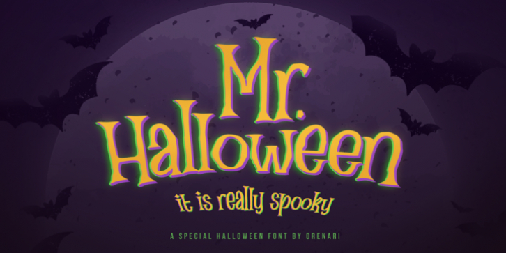 Mr Halloween font preview
