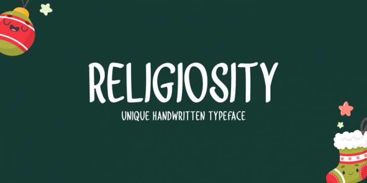 Religiosity font preview