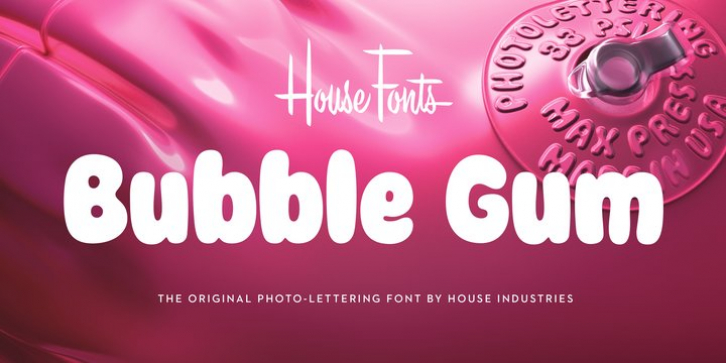 Plinc Bubble Gum font preview